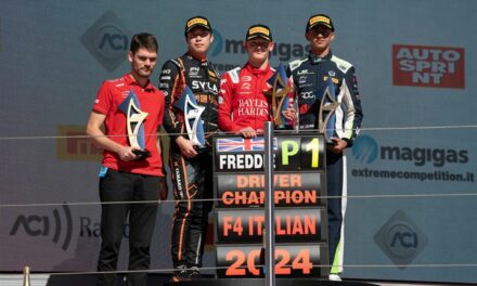 Freddie Slater è il nuovo Campione dell’Italian F.4 Championship Il britannico ha chiuso i giochi a Barcellona con la vittoria in Gara 2. Anche per il Team Prema Racing è arrivata la conferma matematica nella classifica a squadre