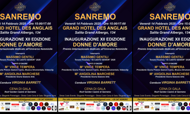 Evento Donne d’Amore in concomitanza del Festival di Sanremo